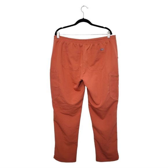 Figs Technical Collection Burnt Orange Scrub Pants - Picture 2 of 6